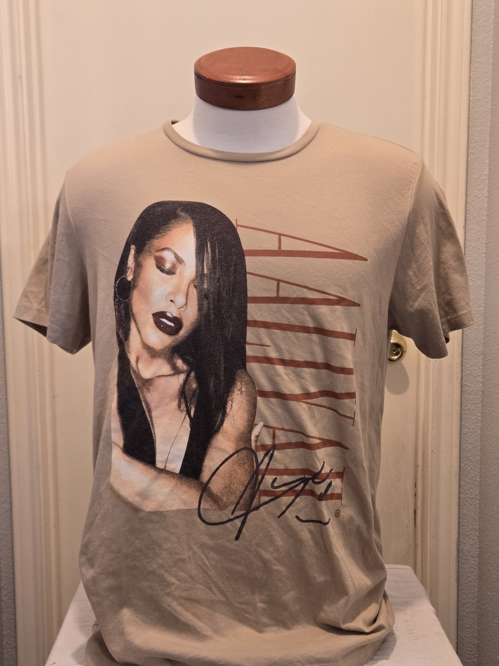 Aaliyah Graphic Short-Sleeve Tee - Taupe, L